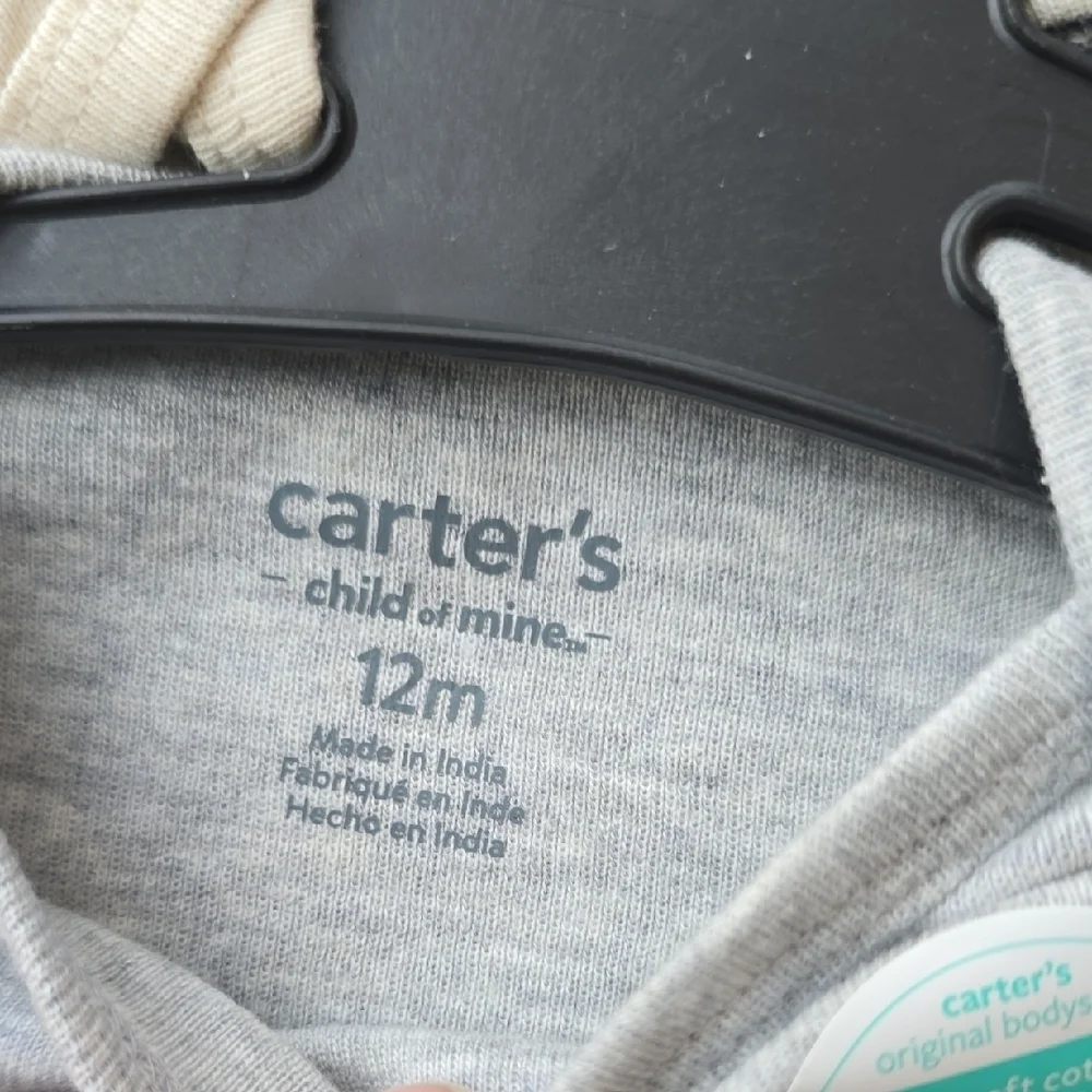 ​NWT Carter's Child of Mine Baby Boys Bodysuits - 12M - 3 Pack Animal Theme